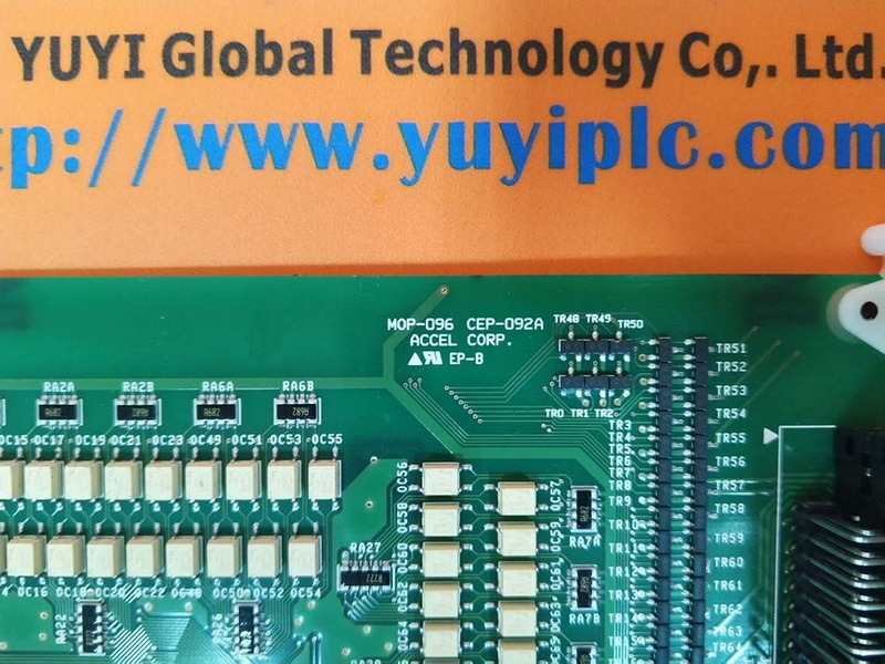 ACCEL MOP096 CEP092A PCB 96POINT OUTPUT BOARD PLC DCS SERVO